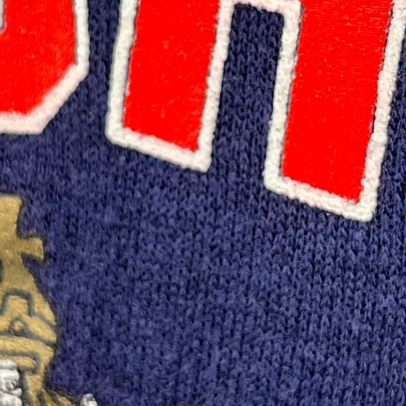 ROYAL DUTCH COLLEGE Sweatshirt Mens L HOLLAND NETHERLANDS Fleece Pullover Blue - Picture 9 of 13